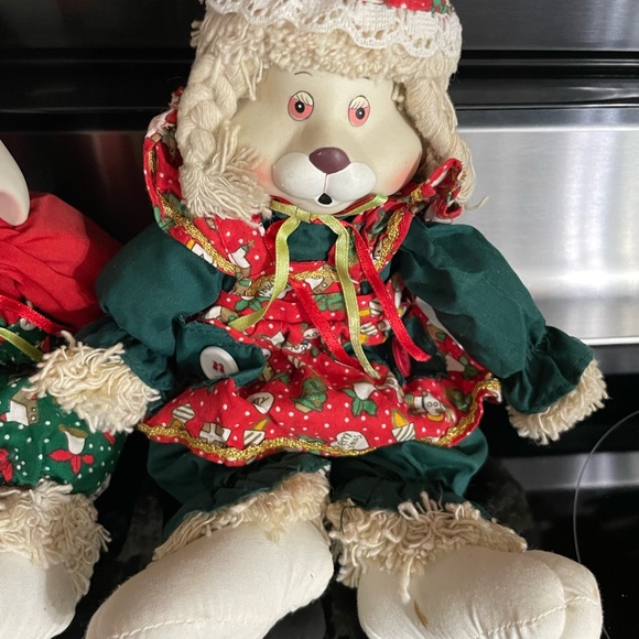 Vintage 1995 House of Lloyd Hip & Hop Christmas Bunny Rabbit Set of Two… - Picture 3 of 4